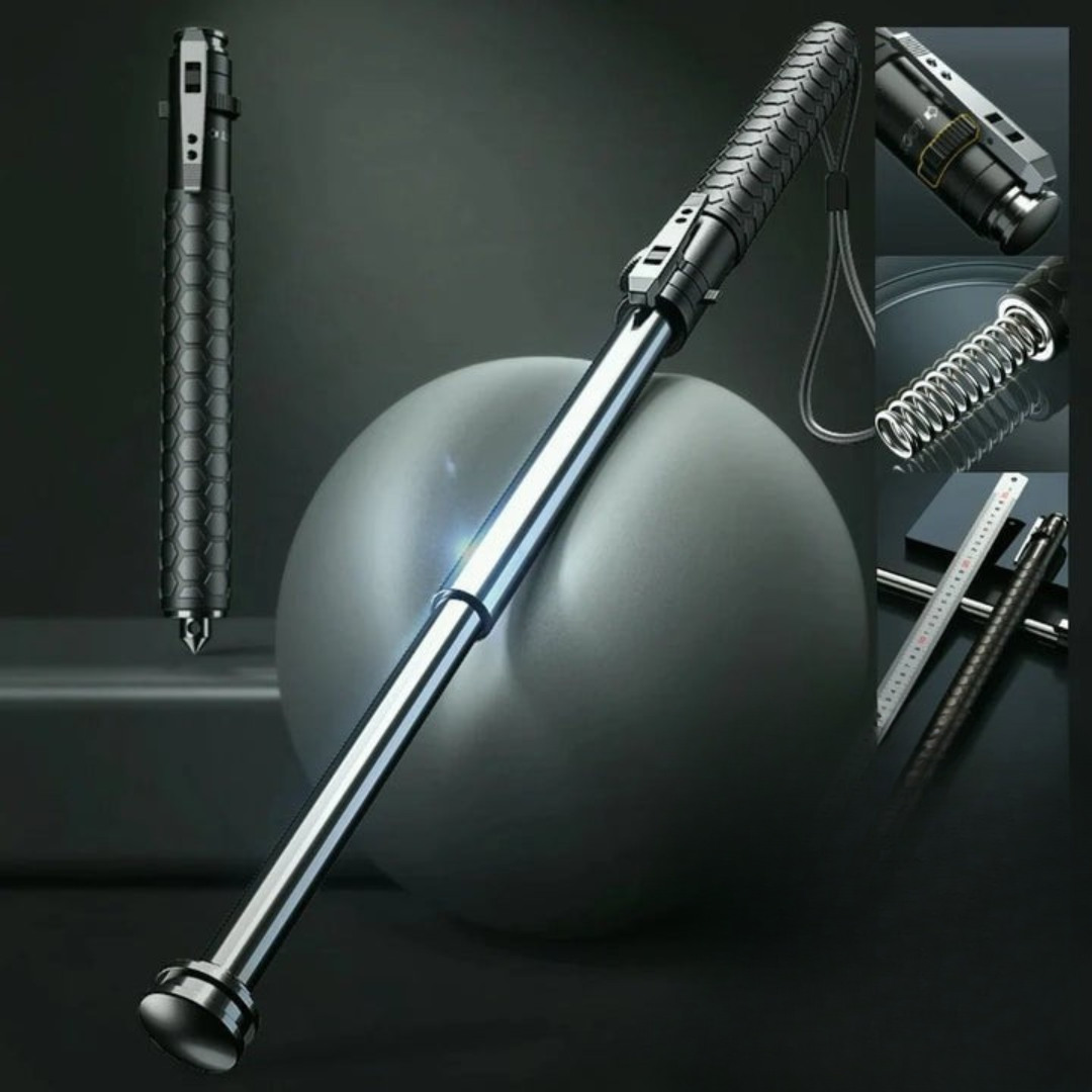 NovaStride Automatic Hiking Walking Stick Safety Trekking Pole With LED Light