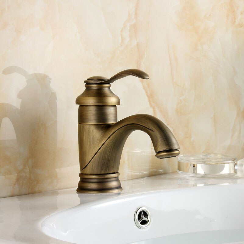 Arcline Antique Brass Tap Bathroom Fixtures Faucet Sink Mixer Tap