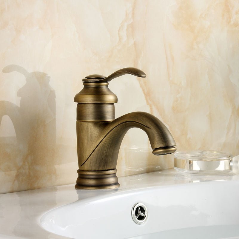 Arcline Antique Brass Tap Bathroom Fixtures Faucet Sink Mixer Tap