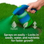 LawnNova Hydro Mousse Spray-On Grass Seed For Patchy Lawns And High-Traffic Areas