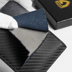 AeroLuxe Men’s Slim RFID Wallet Leather Card Holder Black