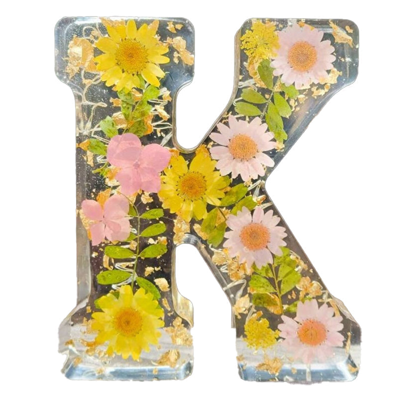 FloraGlow Dried Flower Letters Night Light For Home Decor