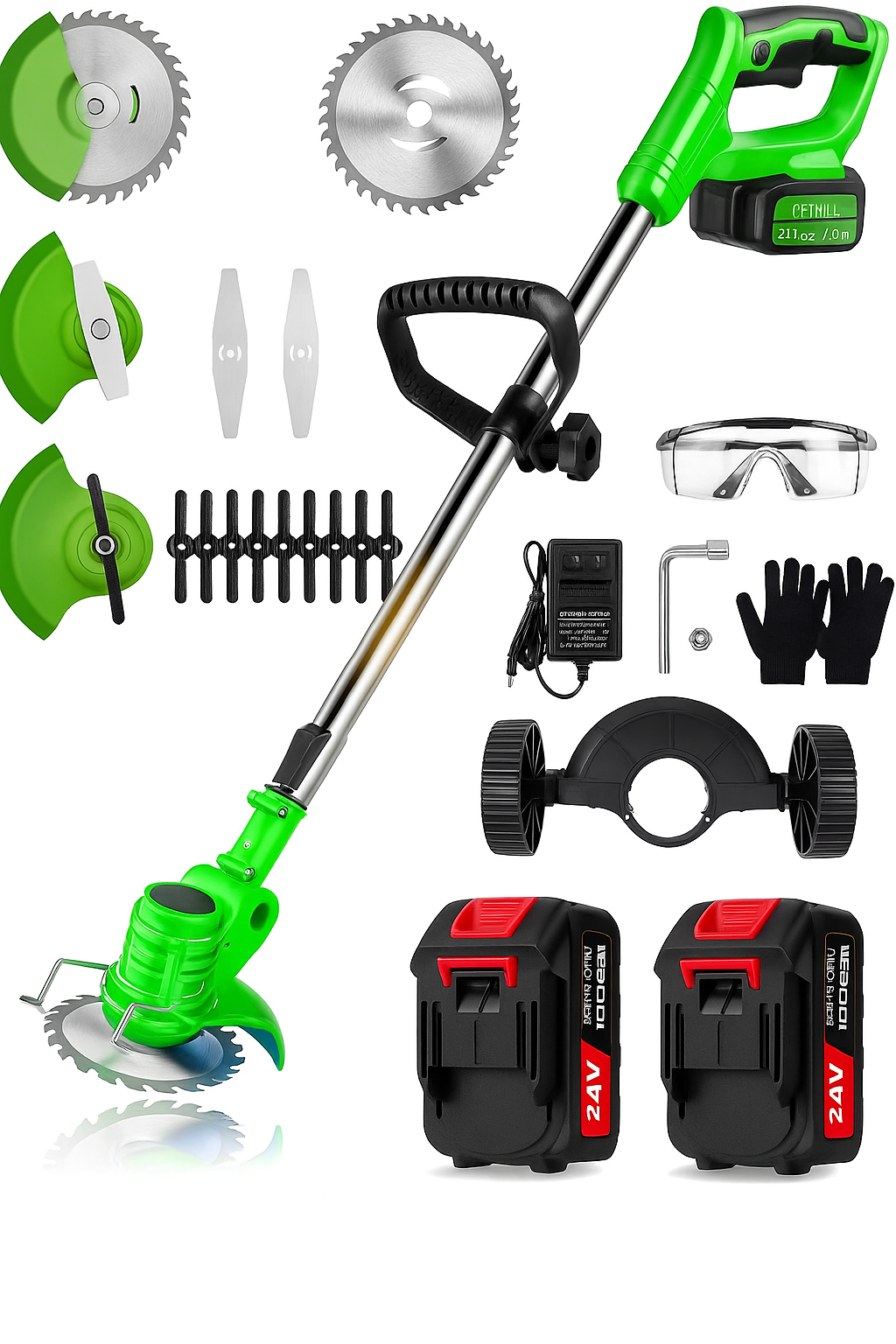 24V Cordless Grass Trimmer Battery Powered For Lawn Care