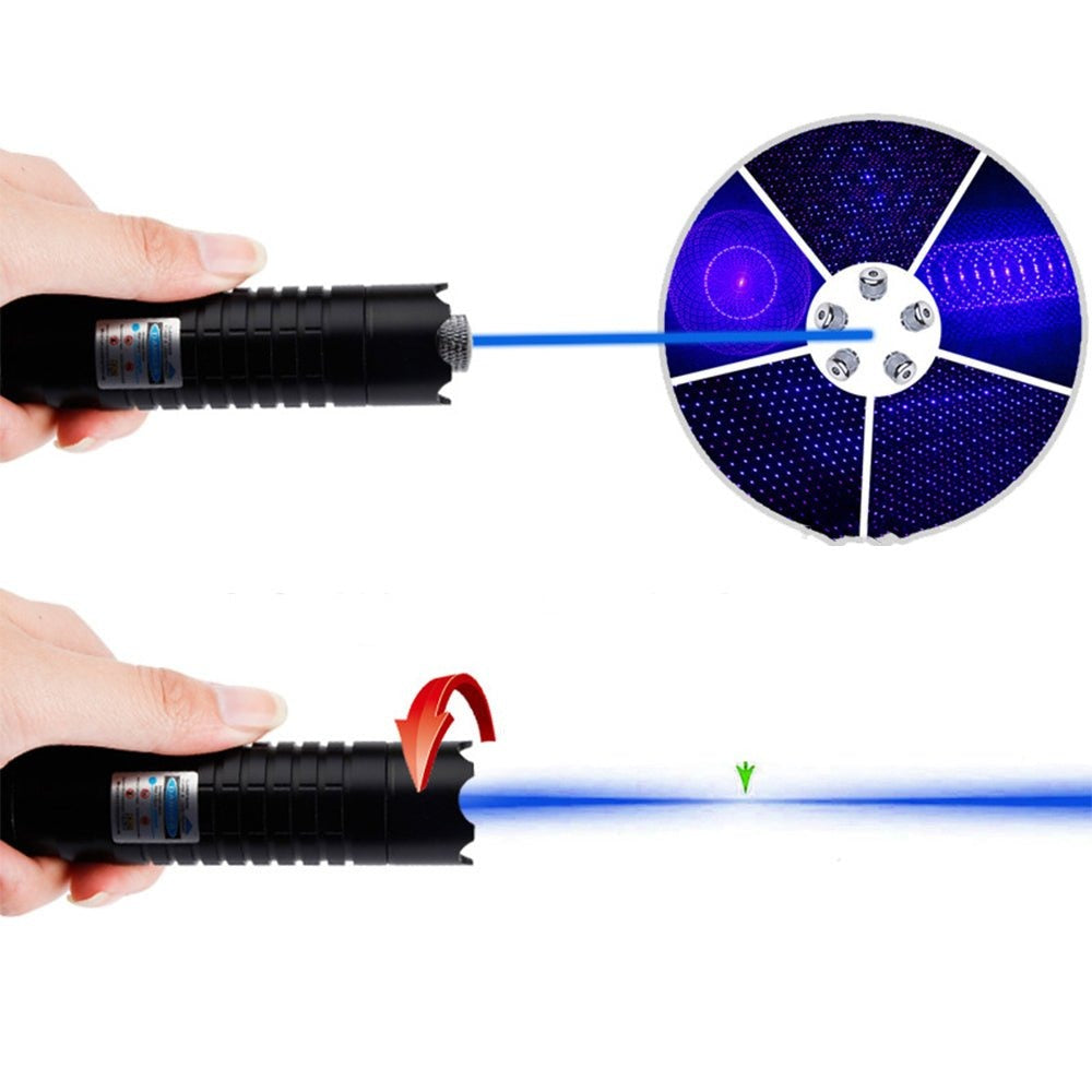 NovaBeam Blue Beam Laser Torch 450nm 5000m Range Aluminum Chassis Thermal Ignition