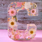 FloraGlow Dried Flower Letters Night Light For Home Decor