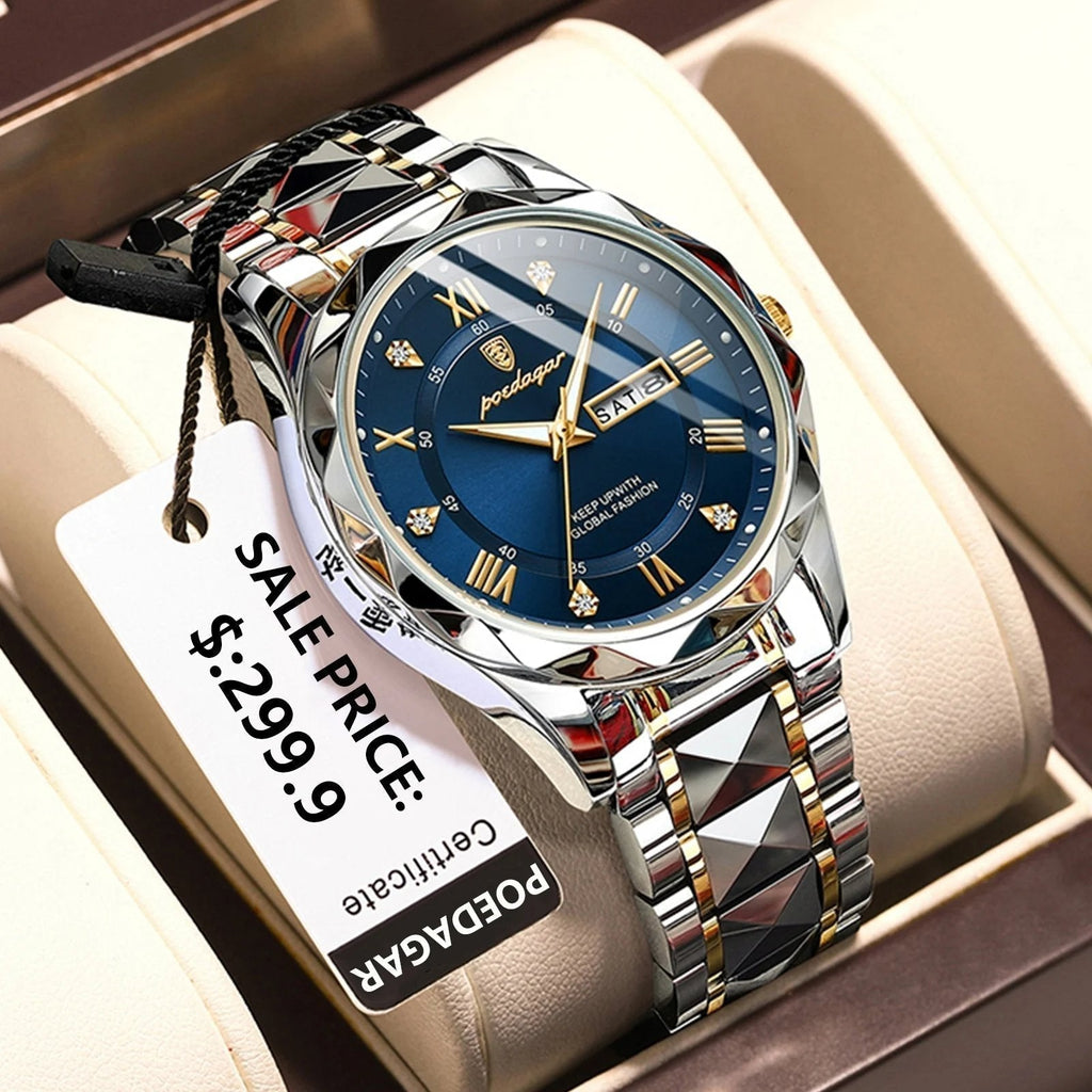 AstraLux Waterproof Luxury Men's Wristwatch With Luminous Function