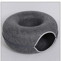 Cozy Large Cat Tunnel Bed For Interactive Play And Sleep Area