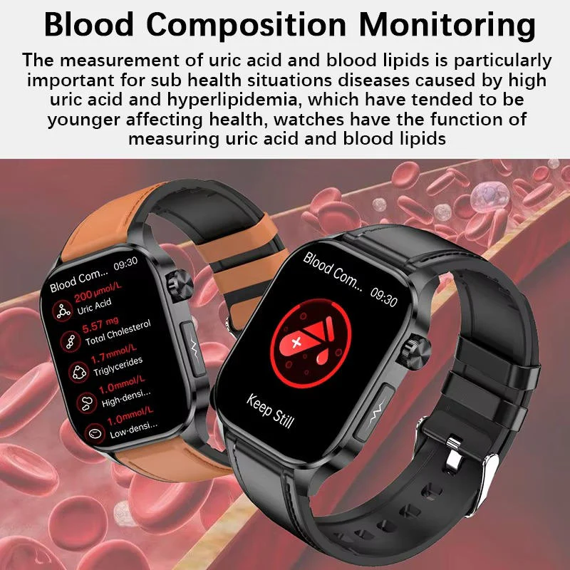 EverCare Senior Smartwatch For Blood Pressure And Blood Sugar Health Management