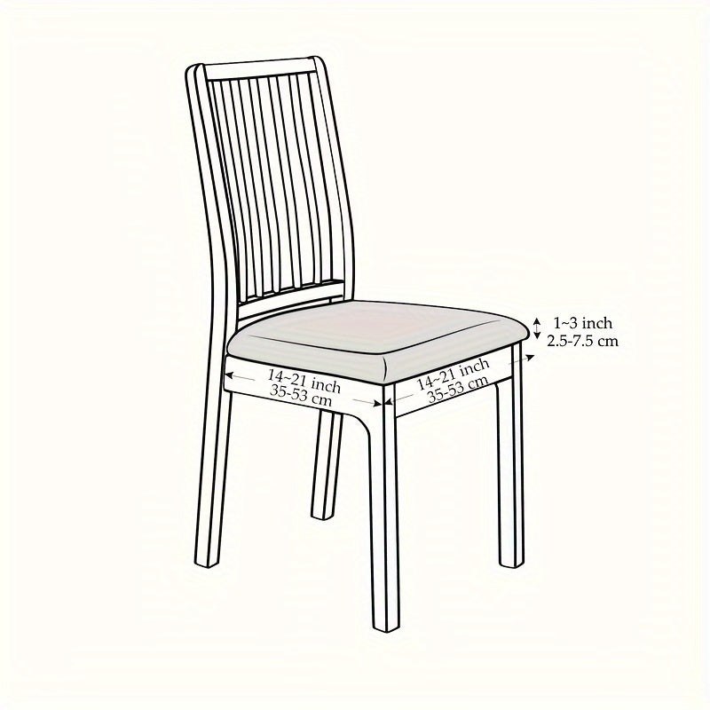 Stretch Jacquard Chair Covers for Instant Dining Chair Renewal