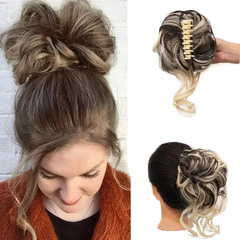 NovaTress Instant Curled Bun Hair Clip Standalone Accessory