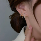 Astra Twist Earrings For Women Lightweight Statement Jewelry Hypoallergenic Finish