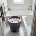Foldable Washing Machine - 5 Wash Modes - Delicate Fabrics - 40dB - Compact & Portable