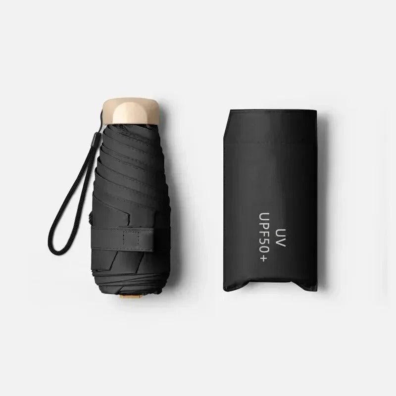 Solara Foldable Mini Umbrella Compact UV Protection And Wind Resistant