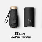 Solara Foldable Mini Umbrella Compact UV Protection And Wind Resistant