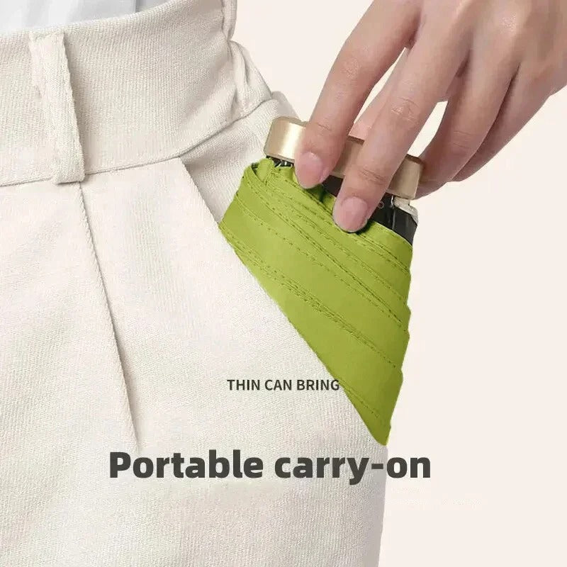Solara Foldable Mini Umbrella Compact UV Protection And Wind Resistant