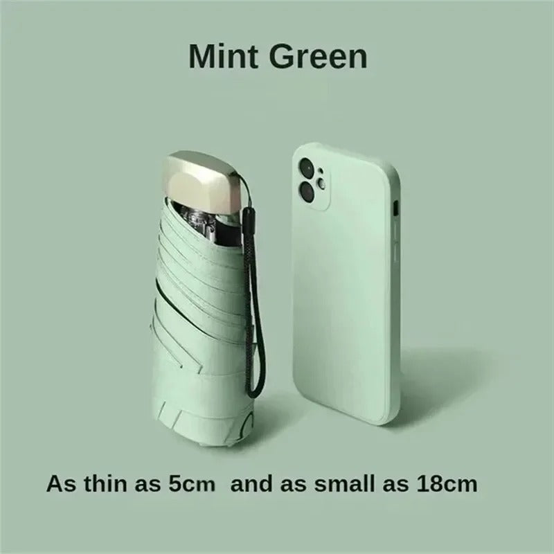 Solara Foldable Mini Umbrella Compact UV Protection And Wind Resistant