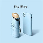 Solara Foldable Mini Umbrella Compact UV Protection And Wind Resistant