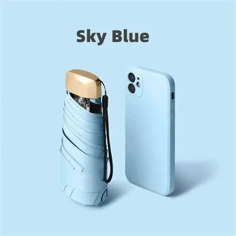 Solara Foldable Mini Umbrella Compact UV Protection And Wind Resistant