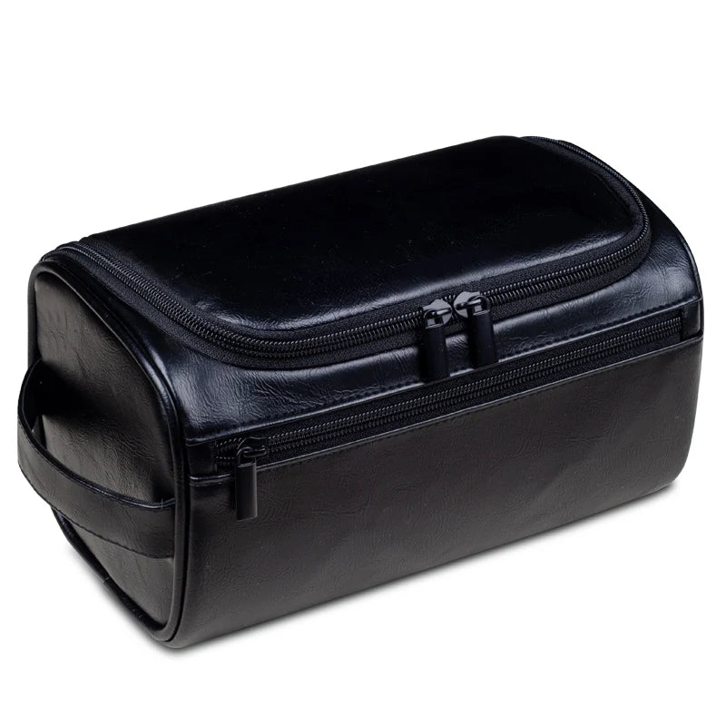 VoyageNest Luxury Leather Toiletry Bag With Waterproof Lining And YKK Zippers