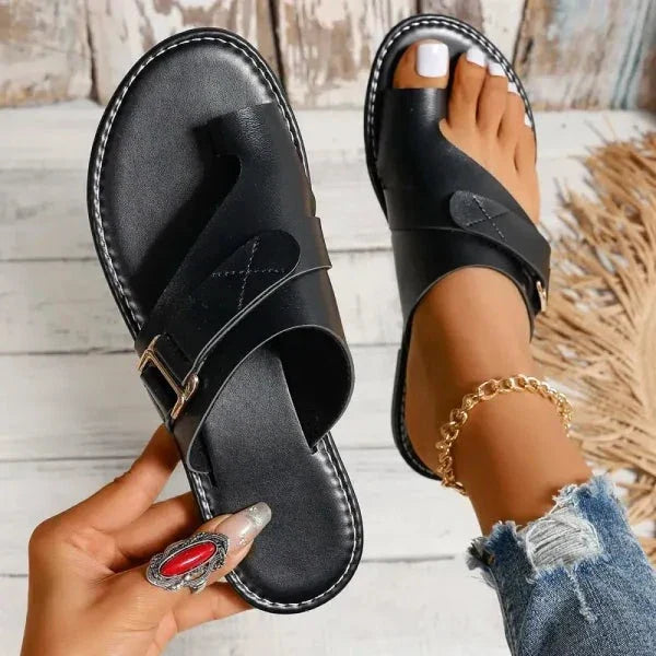 OrthoStride Women's Orthopedic Hallux Valgus Correction Leather Sandals