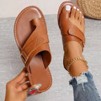 OrthoStride Women's Orthopedic Hallux Valgus Correction Leather Sandals
