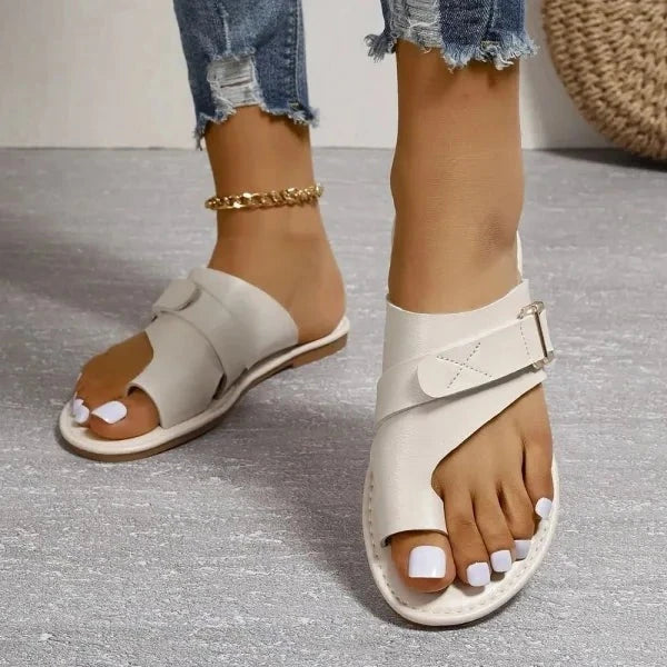 OrthoStride Women's Orthopedic Hallux Valgus Correction Leather Sandals