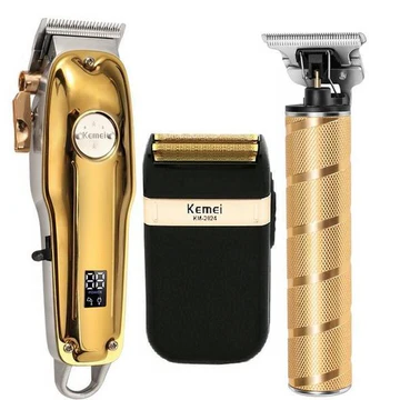 LuxeClip Pro Gold Cordless Hair Clippers For Men Set