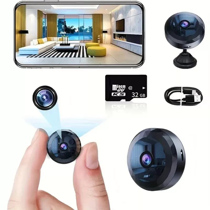 ApexGuard Magnetic Mini WiFi Camera 1080P HD With Night Vision And Motion Detection