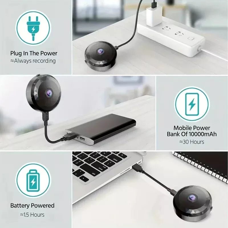 ApexGuard Magnetic Mini WiFi Camera 1080P HD With Night Vision And Motion Detection