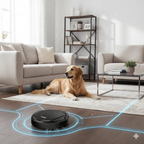 AeroNova Ultra Quiet Smart Robot Vacuum With HEPA Filtration