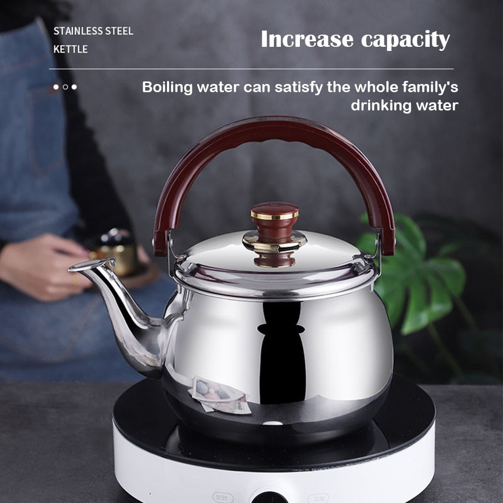 NovaSteel Stainless Steel Kettle Thick-Walled Whistling Pot