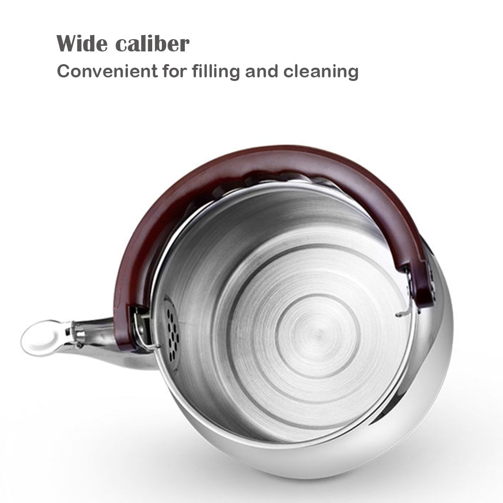 NovaSteel Stainless Steel Kettle Thick-Walled Whistling Pot