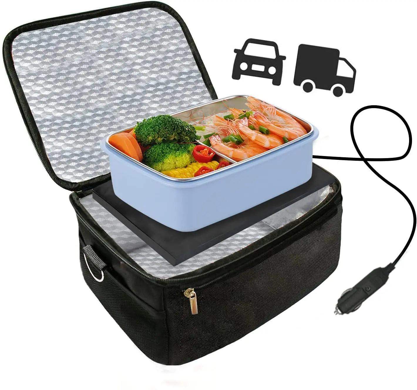 TrailGlow Portable Meal Warmer Case Electric Heated Container For On-The-Go Meals