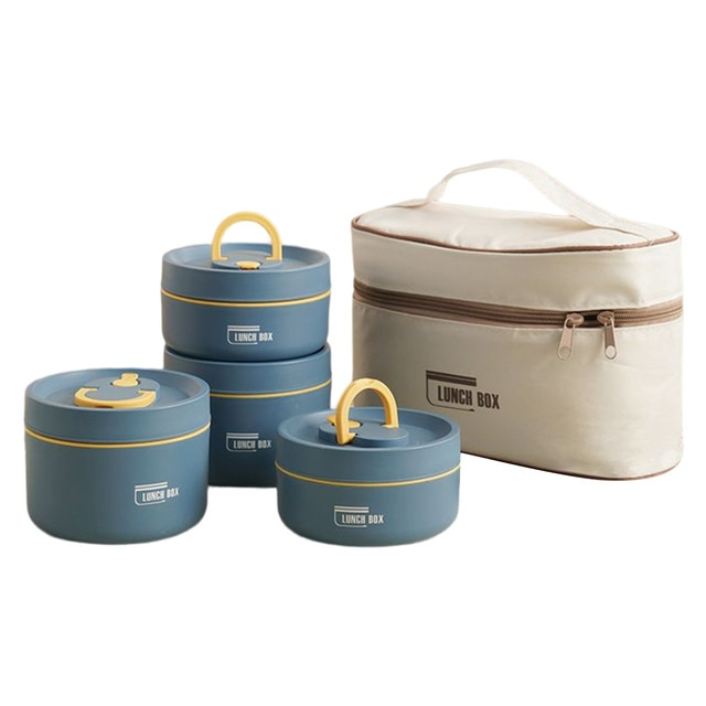AuroraPack ThermoBox Multi-Layered Insulated Lunchbox With Carry Bag