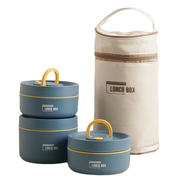 AuroraPack ThermoBox Multi-Layered Insulated Lunchbox With Carry Bag