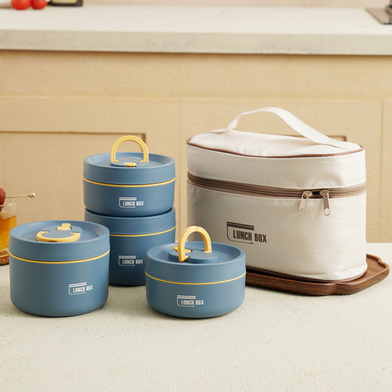 AuroraPack ThermoBox Multi-Layered Insulated Lunchbox With Carry Bag