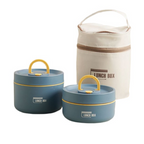 AuroraPack ThermoBox Multi-Layered Insulated Lunchbox With Carry Bag