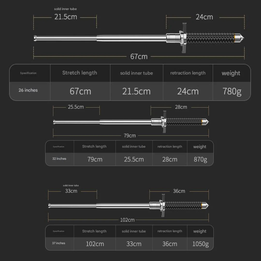 Adjustable Balance Walking Stick With Stable Base Support