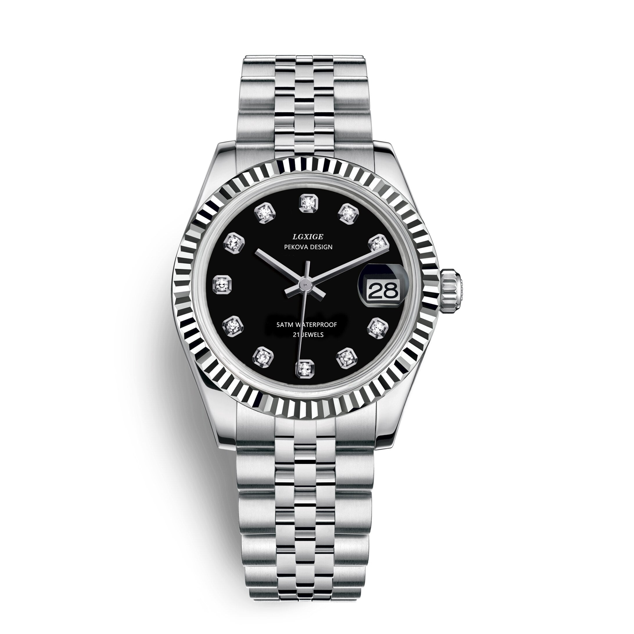 Nexa Stainless Steel Wristwatch With Classic Design
