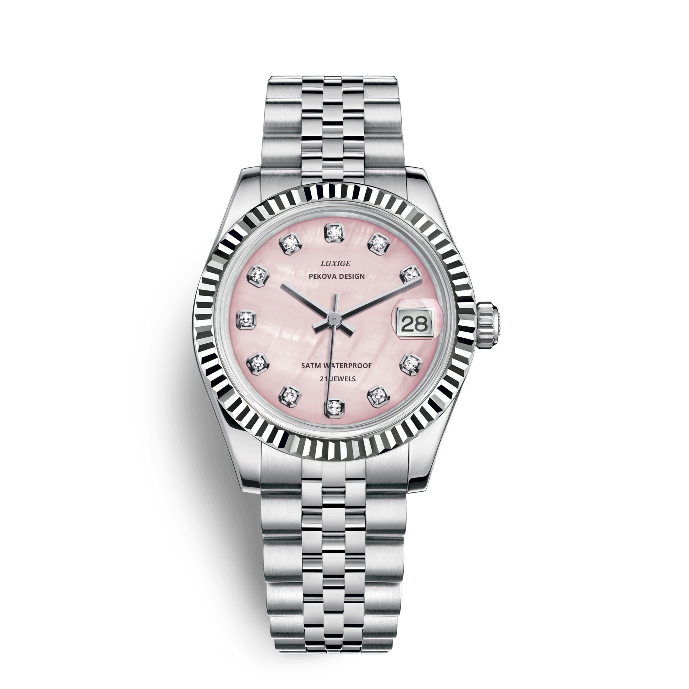 Nexa Stainless Steel Wristwatch With Classic Design