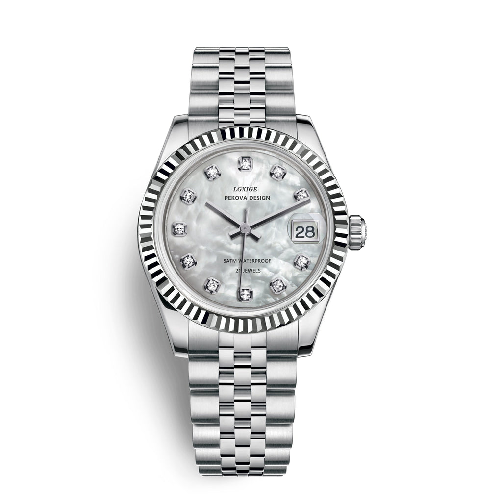 Nexa Stainless Steel Wristwatch With Classic Design