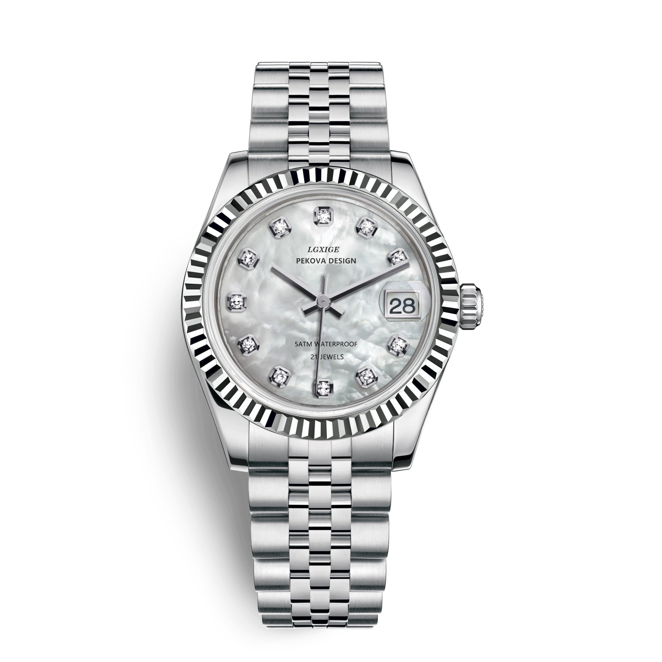 Nexa Stainless Steel Wristwatch With Classic Design